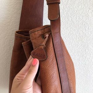 Vintage Bally Brown Leather Bag